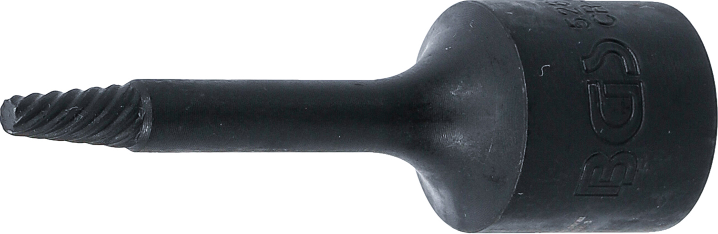 BGS Spiral-Profil-Steckschlüssel-Einsatz / Schraubenausdreher | Antrieb Innenvierkant 10 mm (3/8") | 3 mm