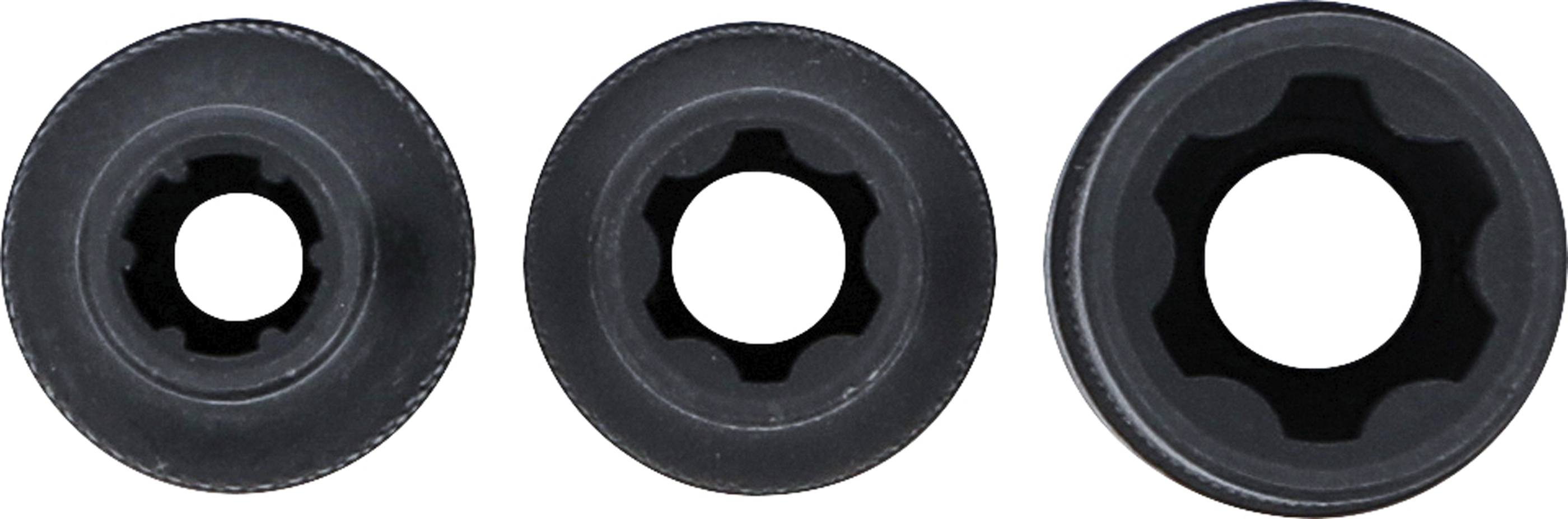 BGS Steckschlüssel-Einsatz-Satz | Keil-Profil (für RIBE) M6S, M8S, M12S | 3-tlg.