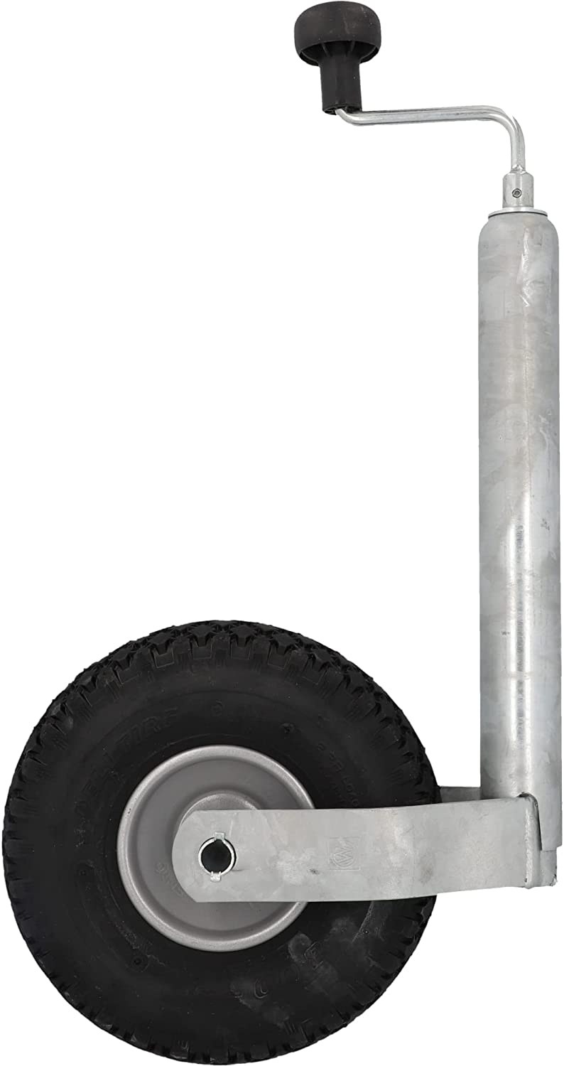 Cartrend Stützrad mit Luftreifen Anhänger 48 mm verzinkt