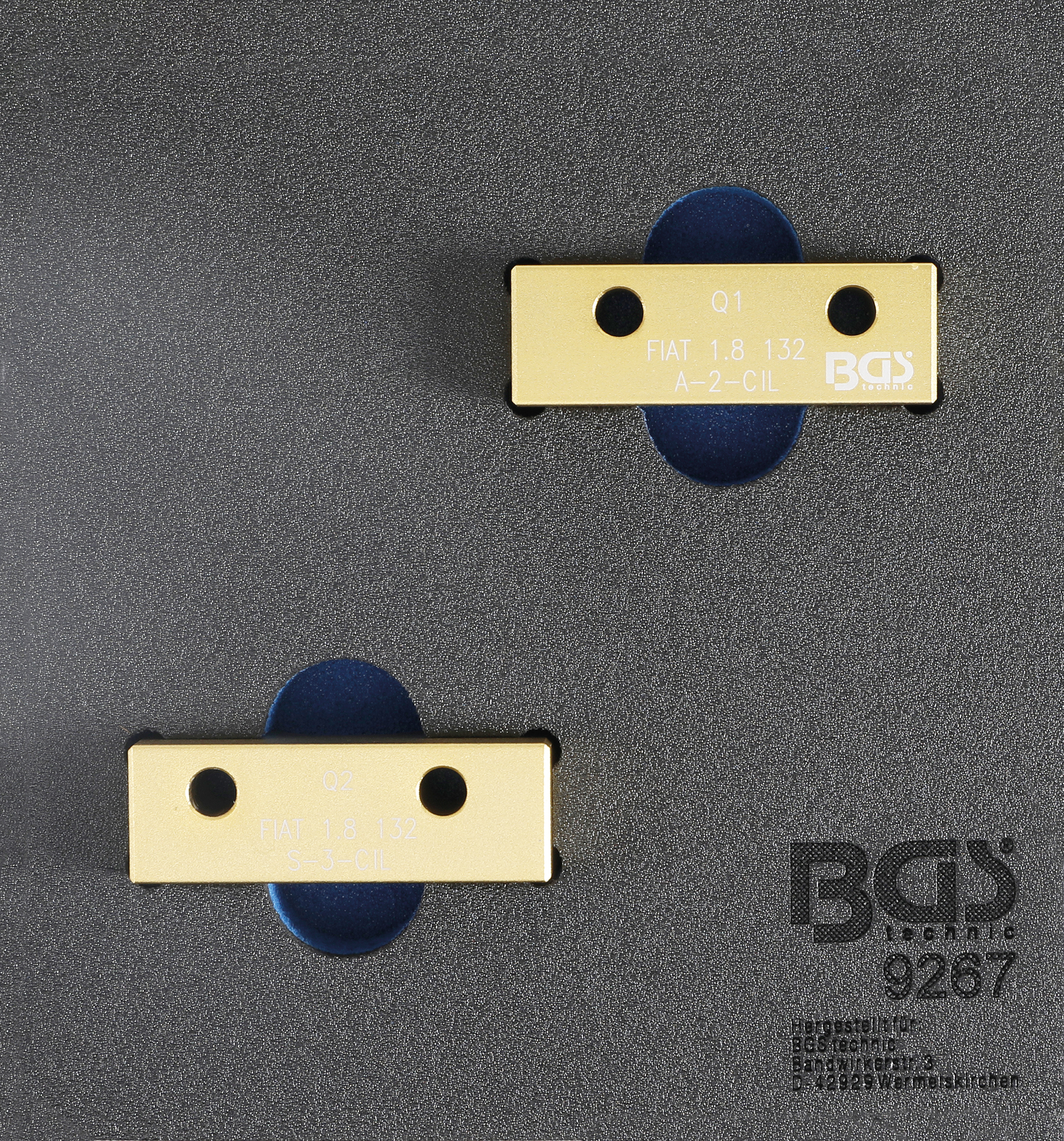 BGS Werkstattwageneinlage 1/6: Nockenwellen-Arretierwerkzeug-Satz | für Fiat, Lancia 1.8l 16V