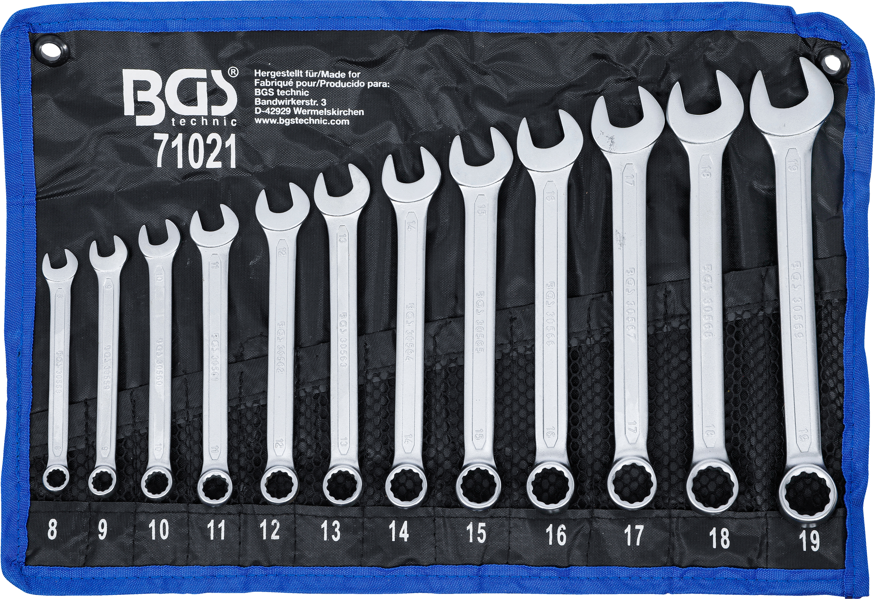 BGS Maul-Ringschlüssel-Satz | SW 8 - 19 mm | 12-tlg.