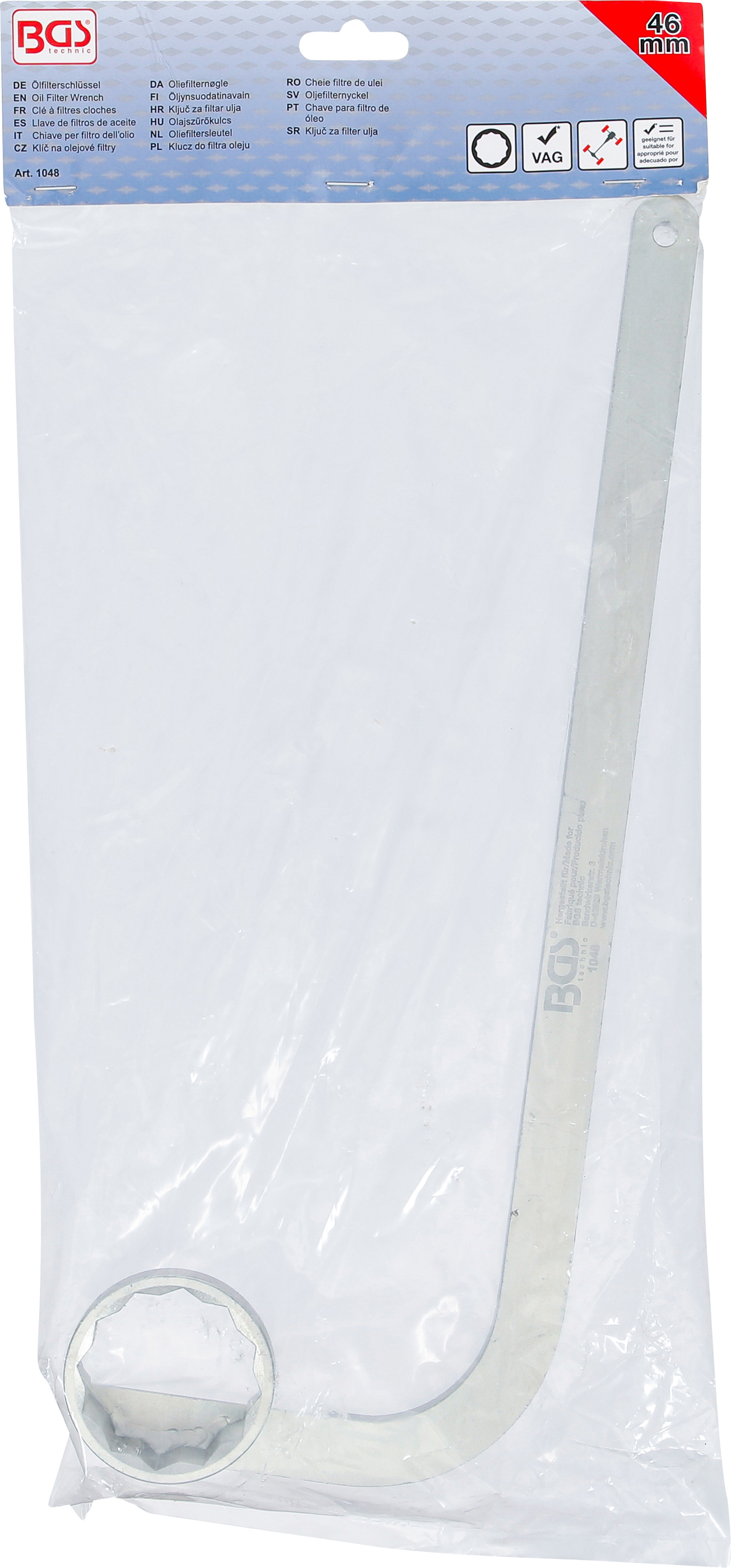 BGS Ölfilterschlüssel | 12-kant | für Haldex-Kupplung an VW Allrad | SW 46 mm