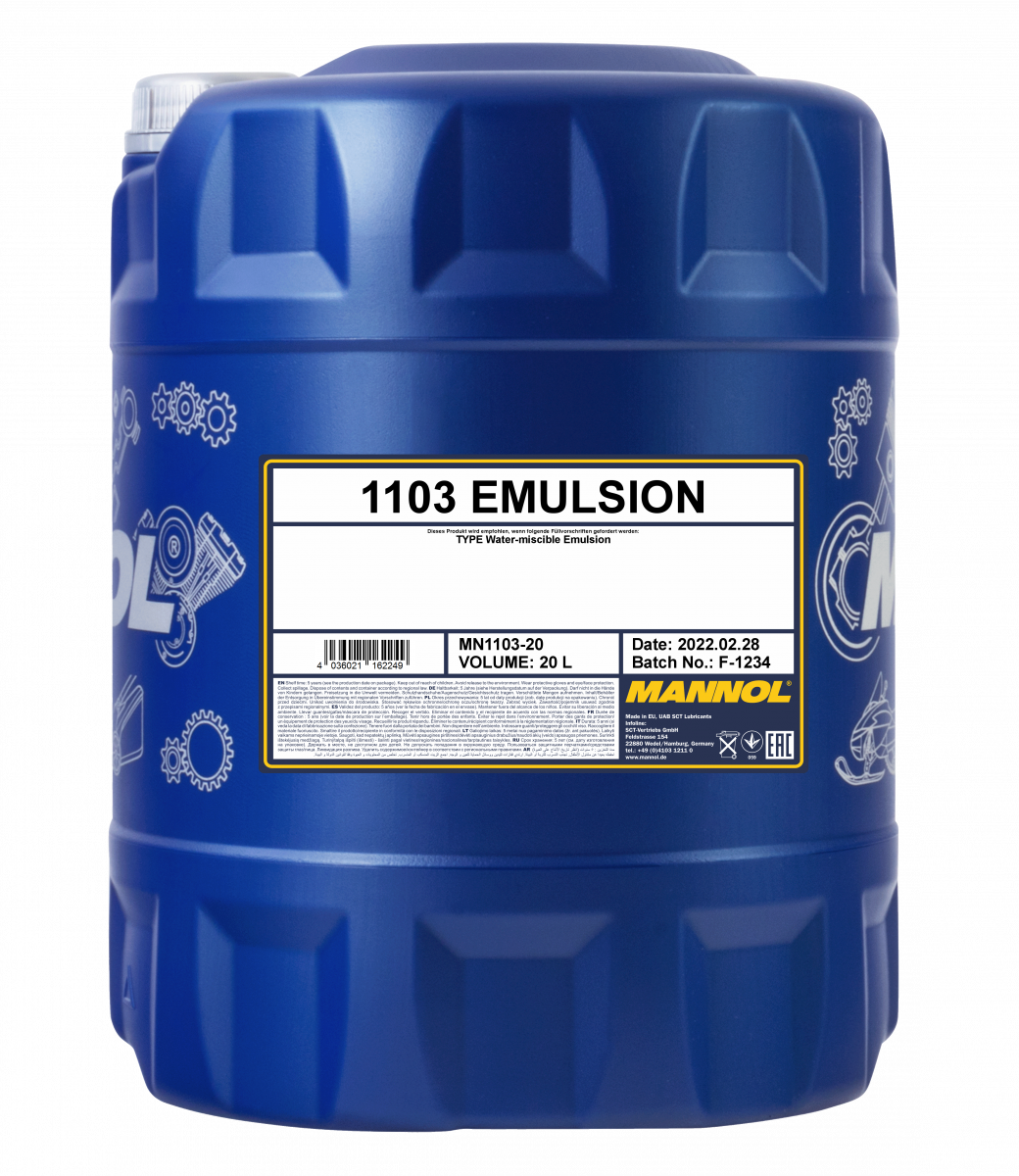 Mannol 1103 Emulsion Schmiermittel Kühlmittel 20 Liter