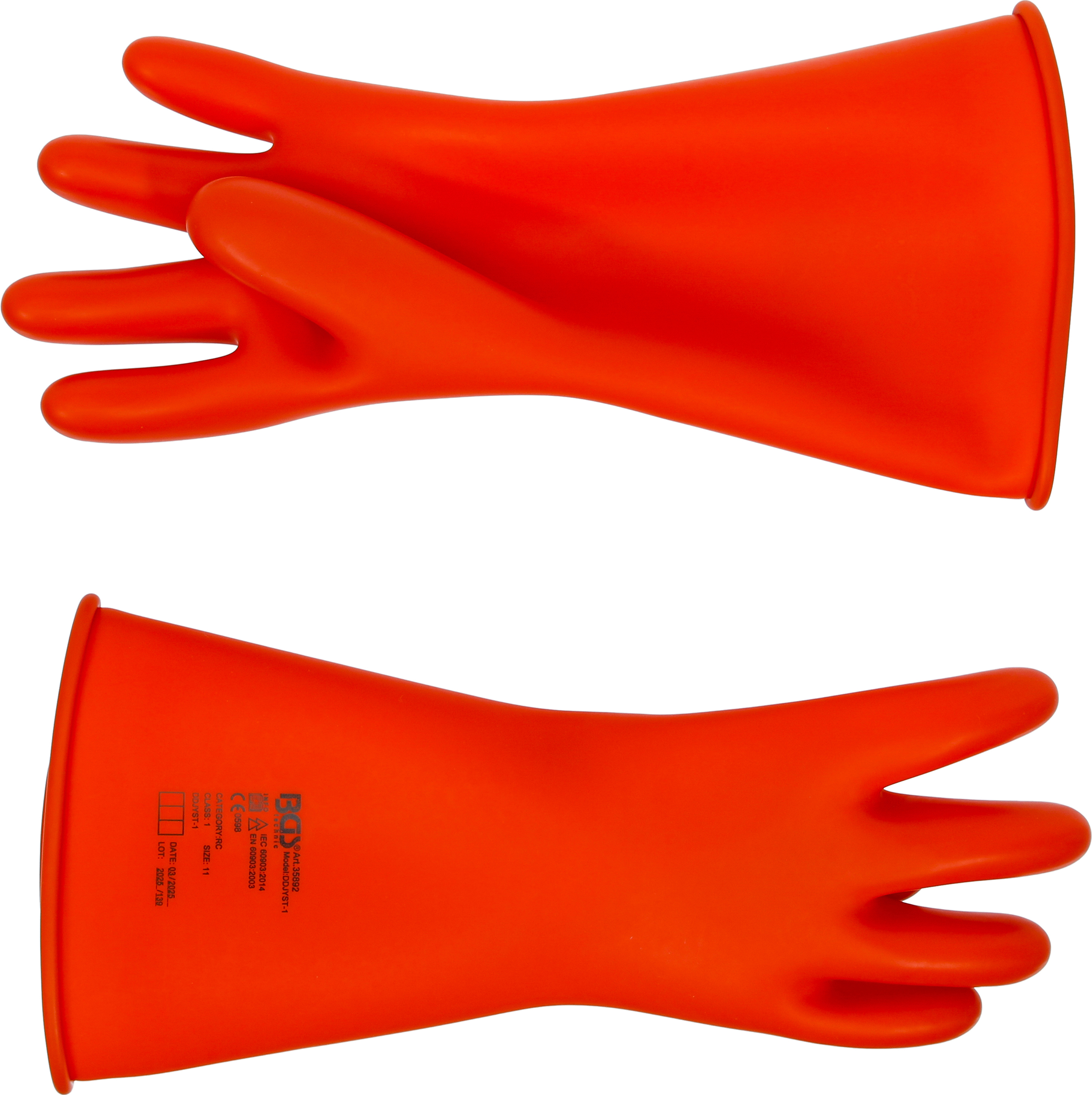 BGS Elektriker-Schutzhandschuhe | mit Naturlatex Schutzisolierung | Größe 11 (XXL)