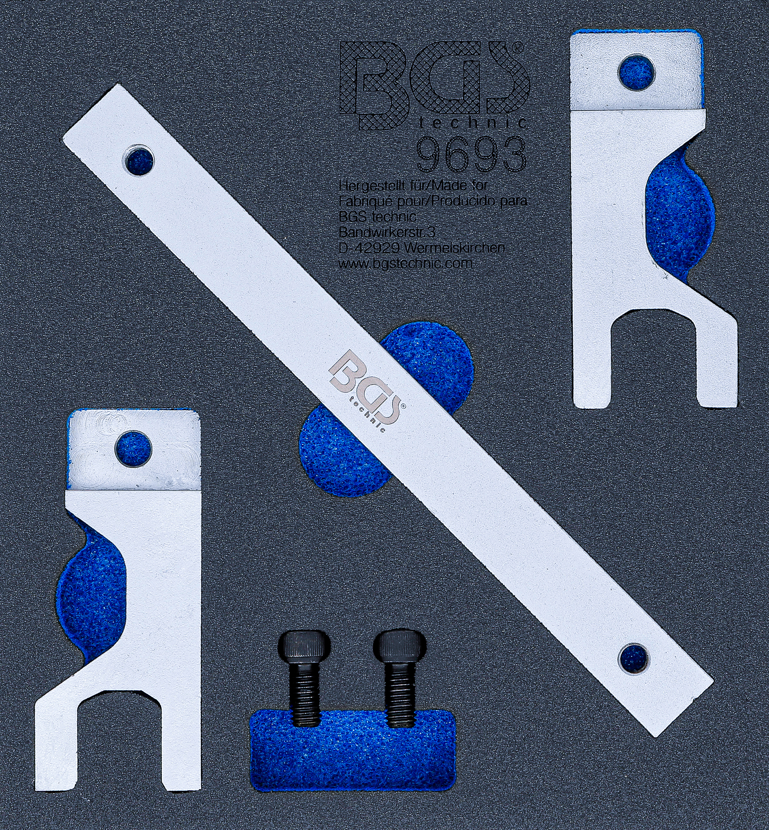 BGS Werkstattwageneinlage 1/6: Ausgleichswellen-Einstellwerkzeug-Satz | für Mercedes-Benz OM651