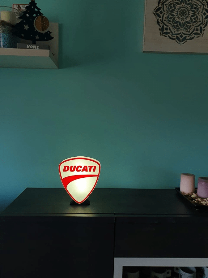 Ducati Lampe Ducati Logo Motorrad Lampe Tischlampe