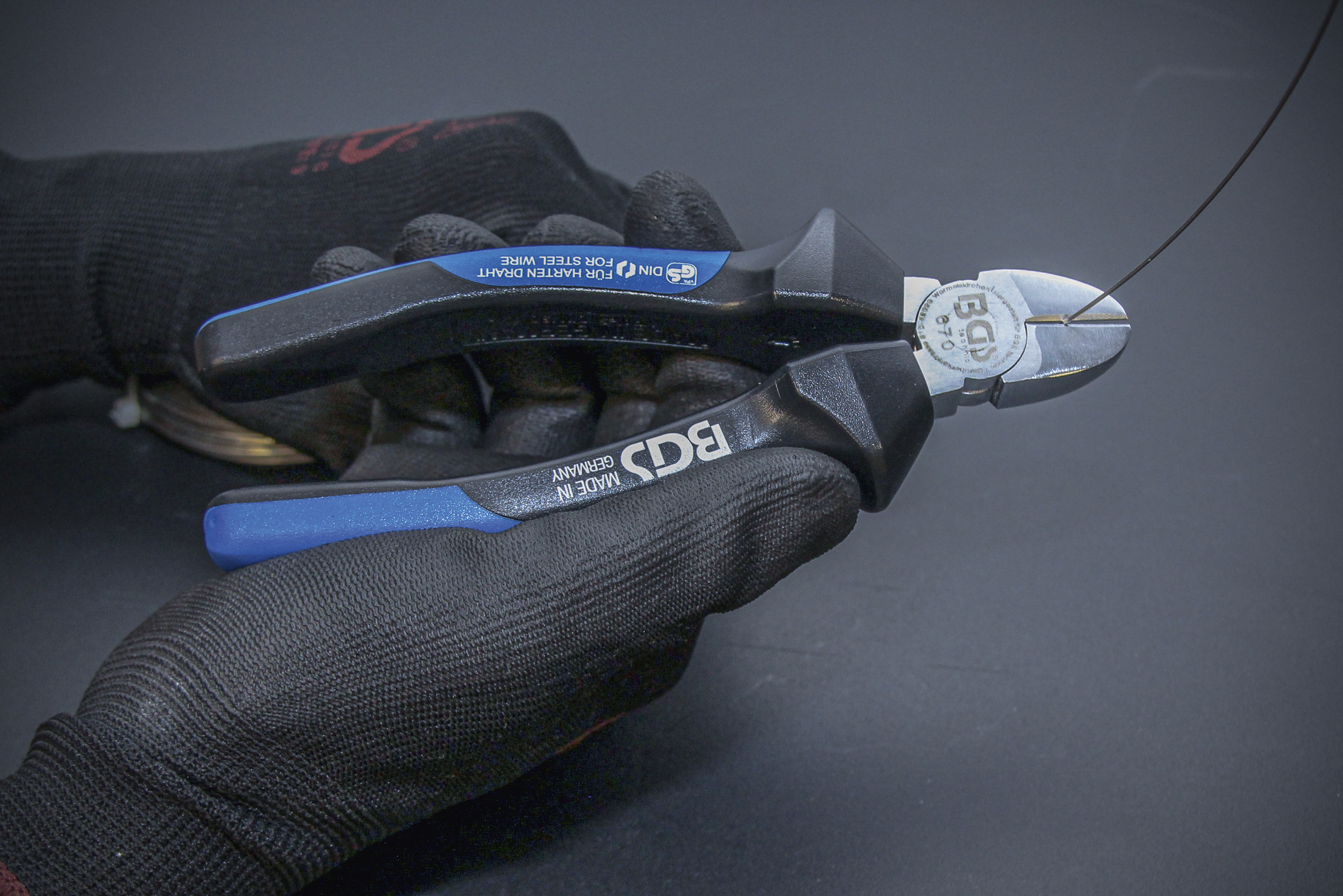 BGS Seitenschneider | für harten Draht | 160 mm