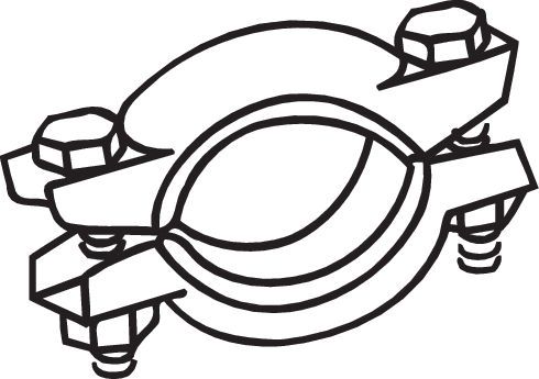 Klemmstück, Abgasanlage