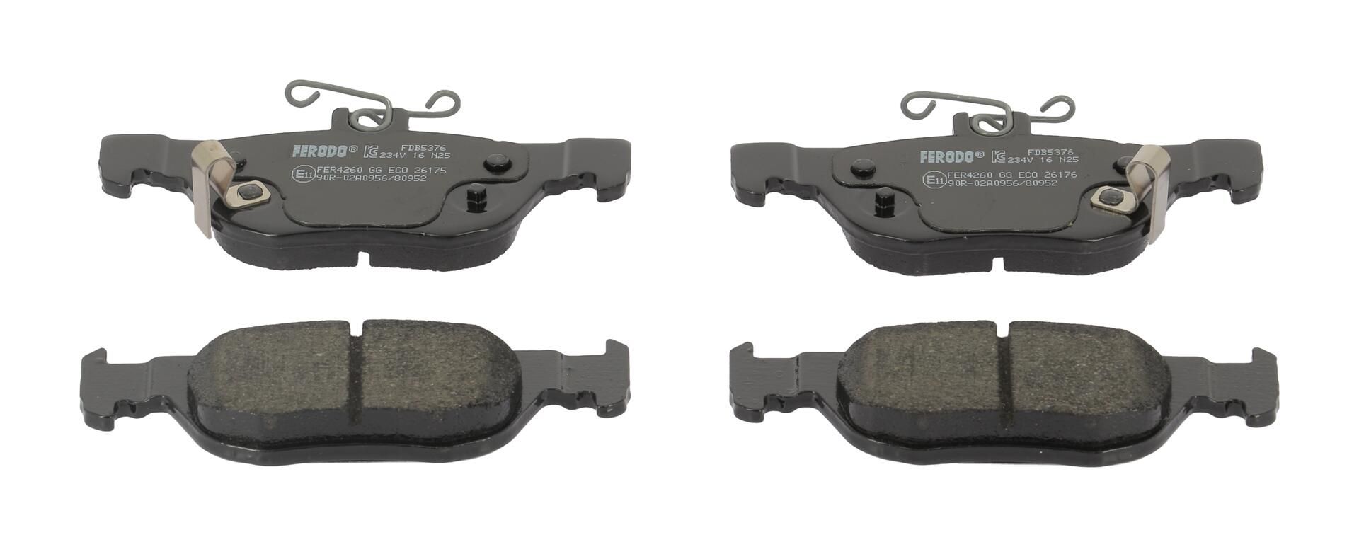 Bremsbelagsatz, Scheibenbremse