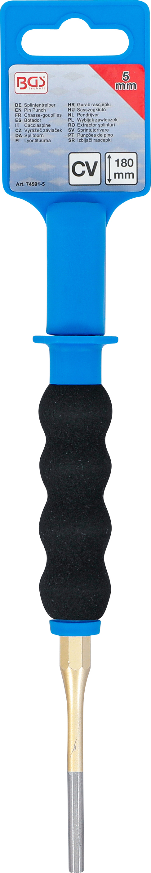 BGS Splintentreiber | mit Handschutz | 180 mm | 5 mm