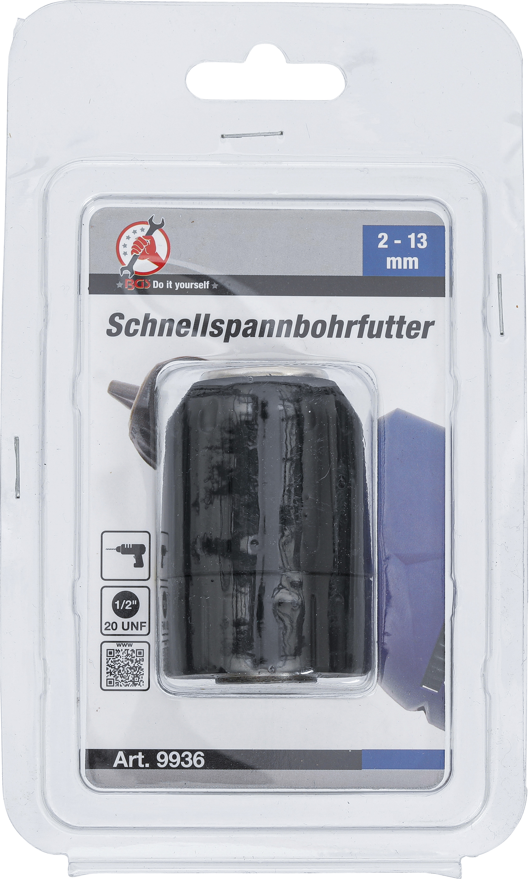 BGS Schnellspannbohrfutter | 2 - 13 mm - 1/2" x 20 UNF