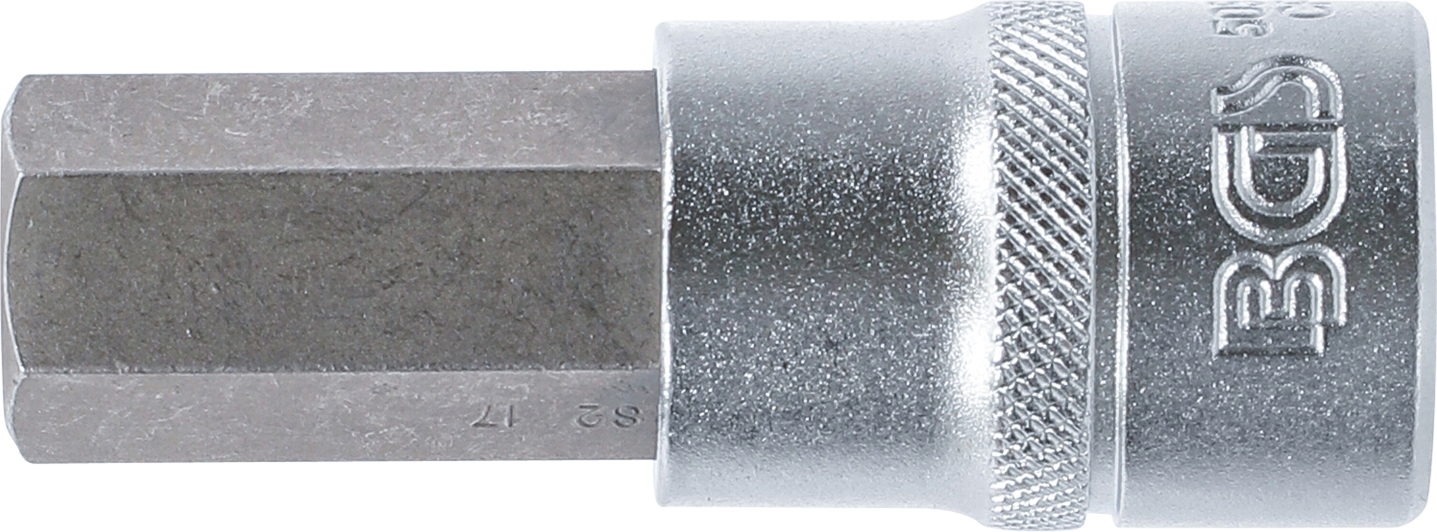 BGS Bit-Einsatz | Antrieb Innenvierkant 12,5 mm (1/2") | Innensechskant 17 mm