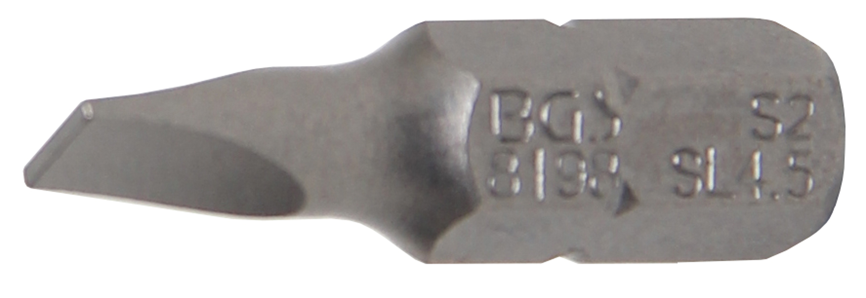 BGS Bit | Länge 25 mm | Antrieb Außensechskant 6,3 mm (1/4") | Schlitz 4,5 mm