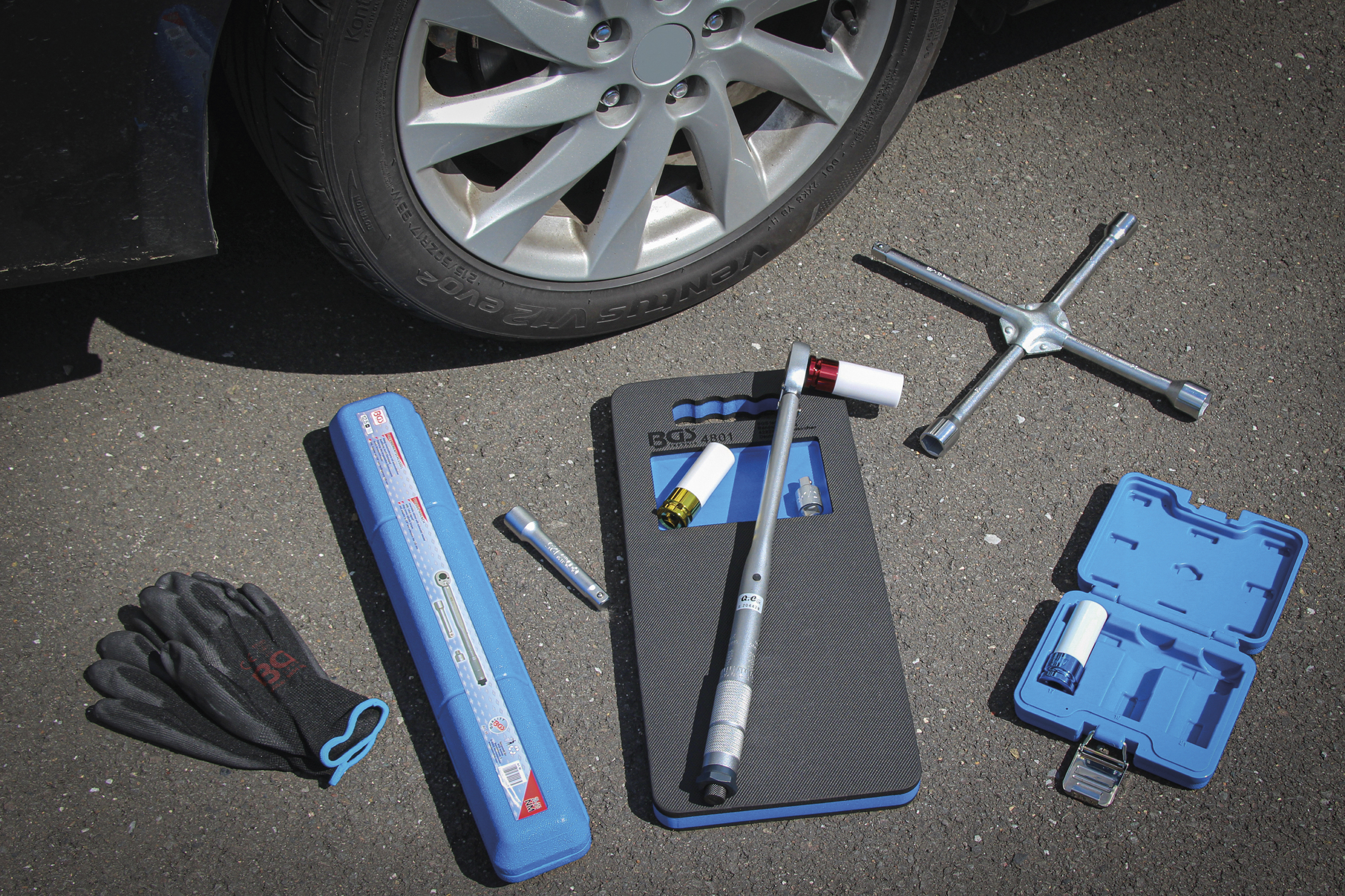 BGS Radwechsel-Service-Satz mit Rangier-Wagenheber 2,5 t | 10-tlg.