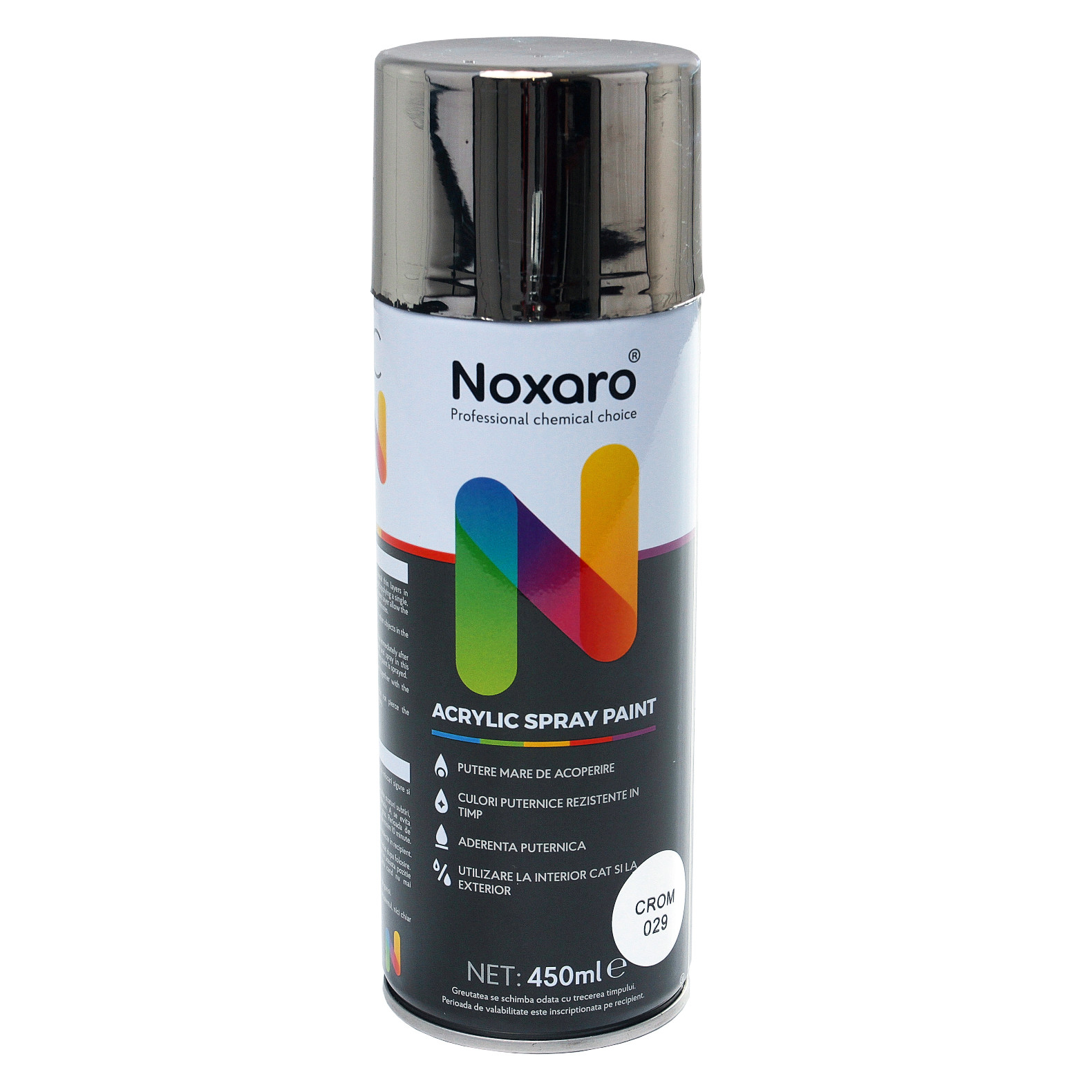 Noxaro Acryl Lackspray Chrom 029 Chromspray 450 ml