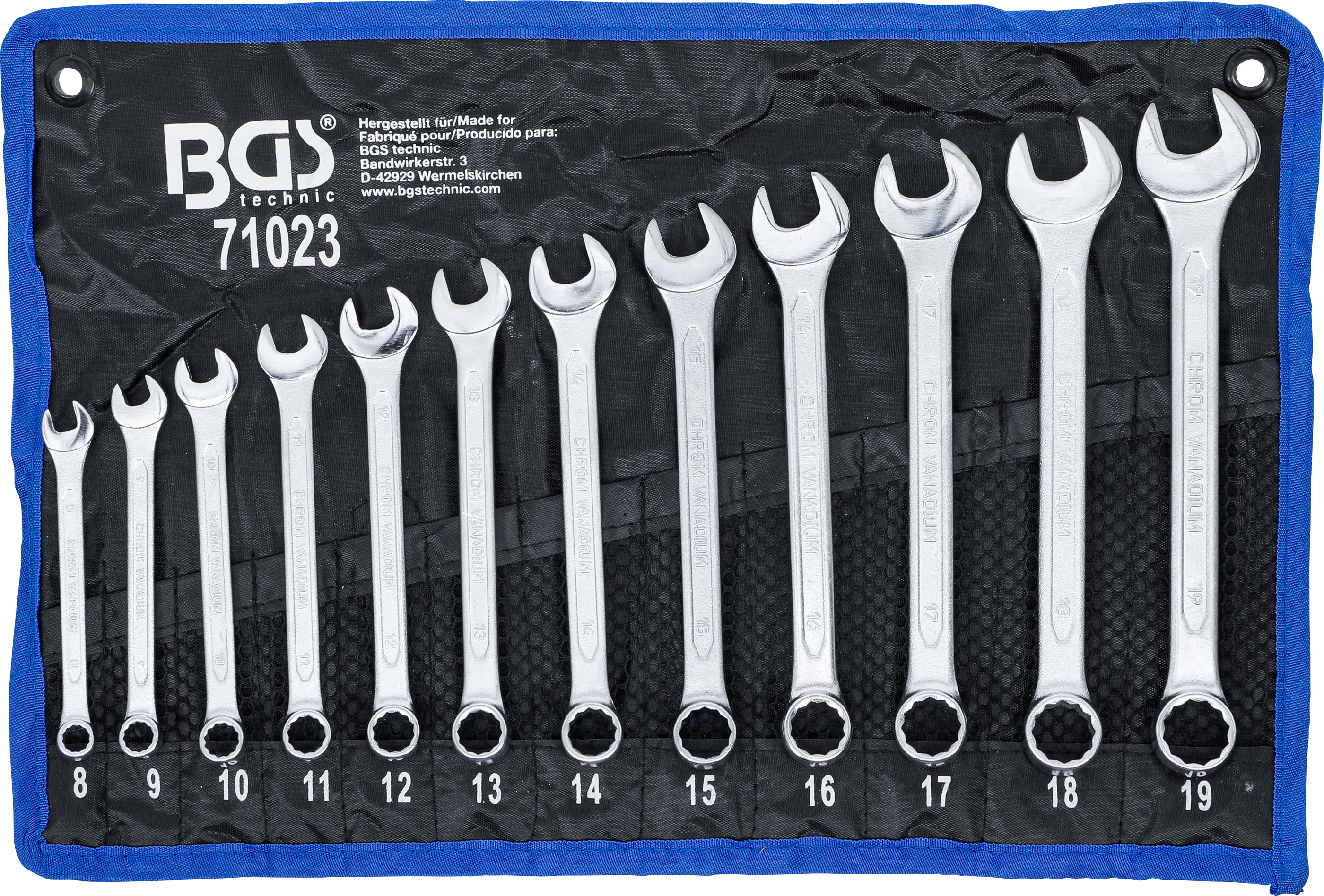 BGS Maul-Ringschlüssel-Satz | SW 8 - 19 mm | 12-tlg.