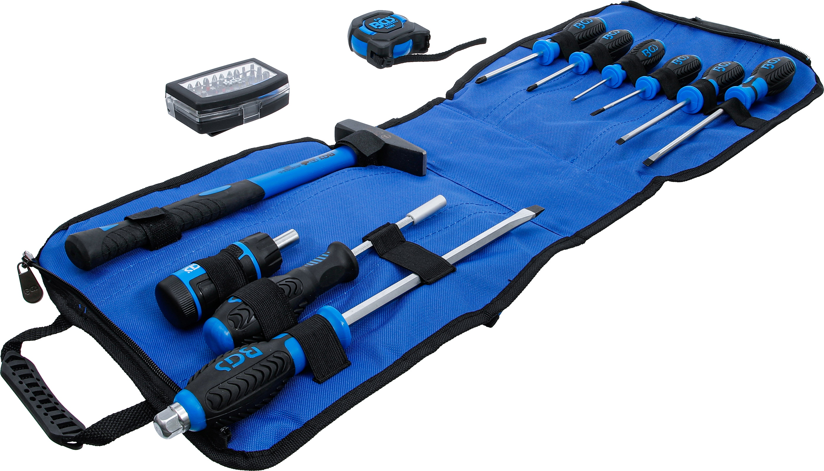 BGS Werkzeugrucksack | mit Teleskopgriff, fahrbar | 66-tlg.