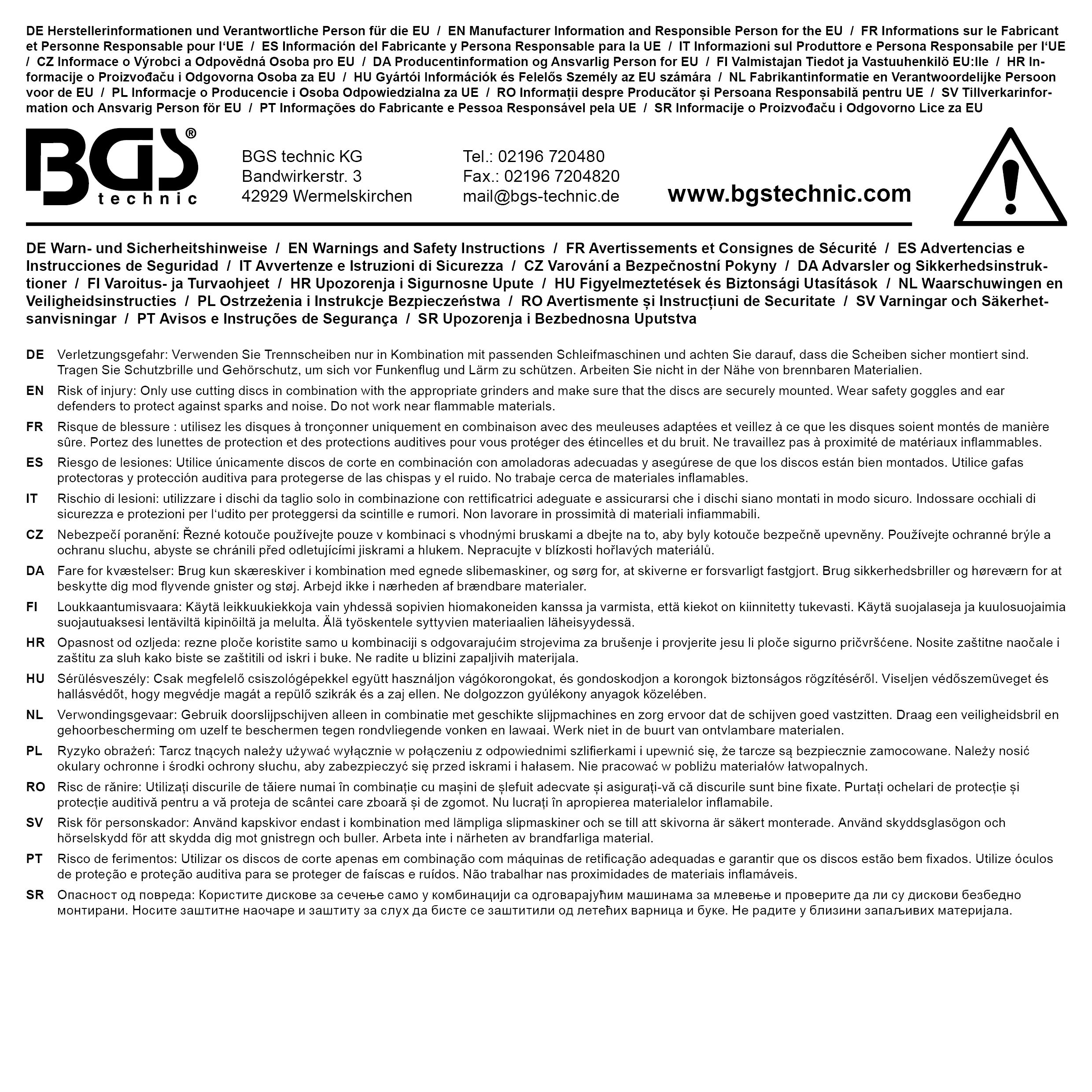 BGS Turbo-Trennscheibe | Ø 230 mm