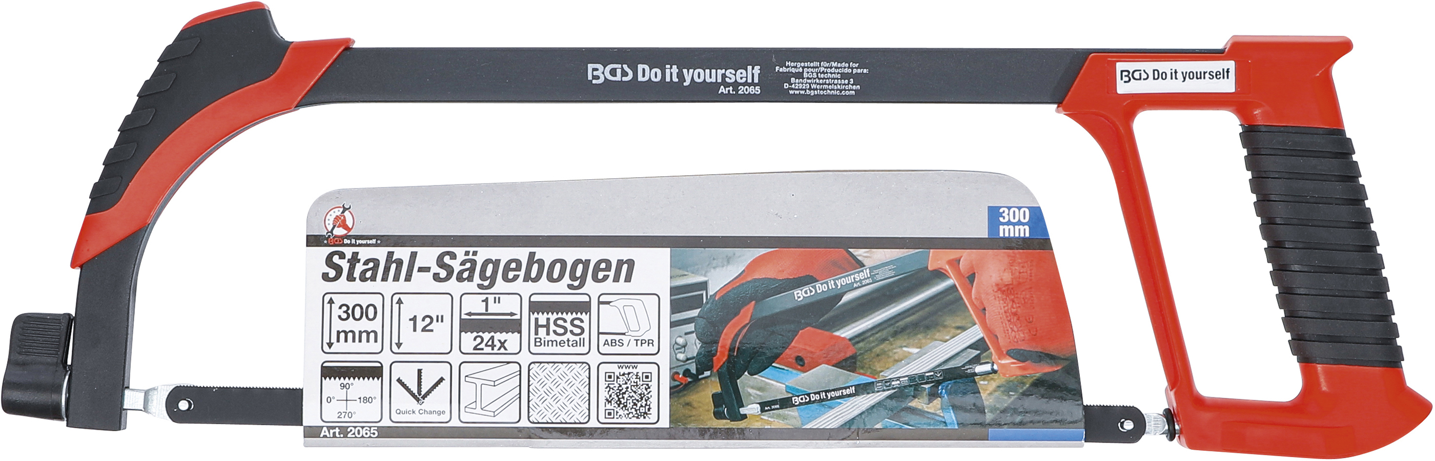 BGS Stahl-Sägebogen | 300 mm