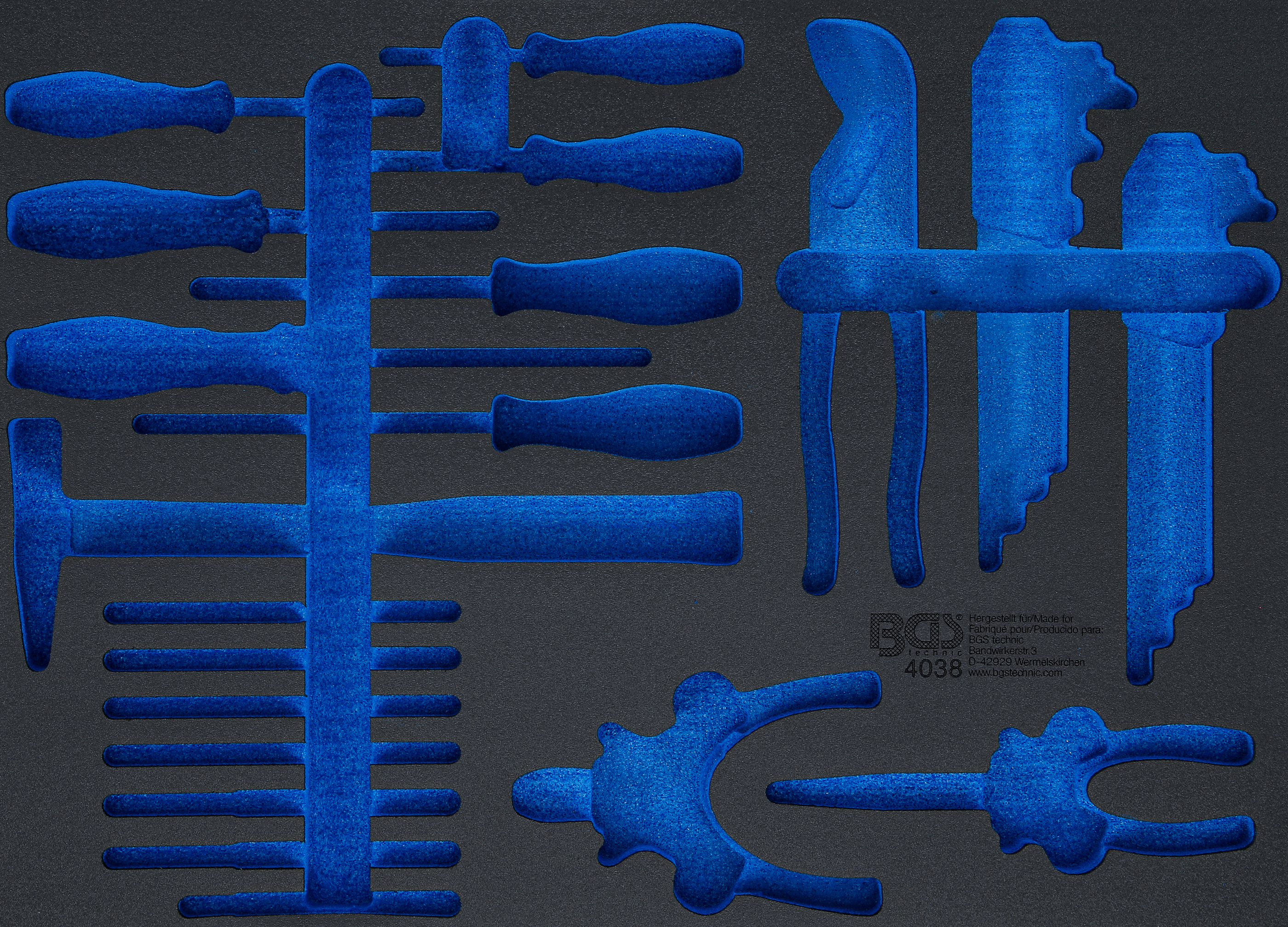 BGS Werkstattwageneinlage 3/3 | leer | für Art. 4038