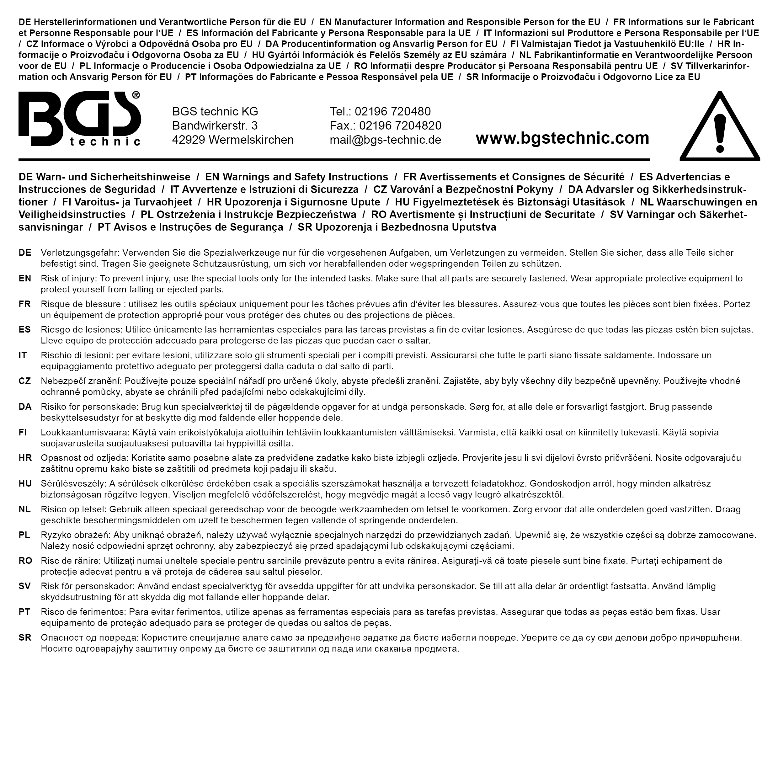 BGS Achsmuttern-/Radkapsel-Schlüssel | für BPW-Achsen | SW 110 mm