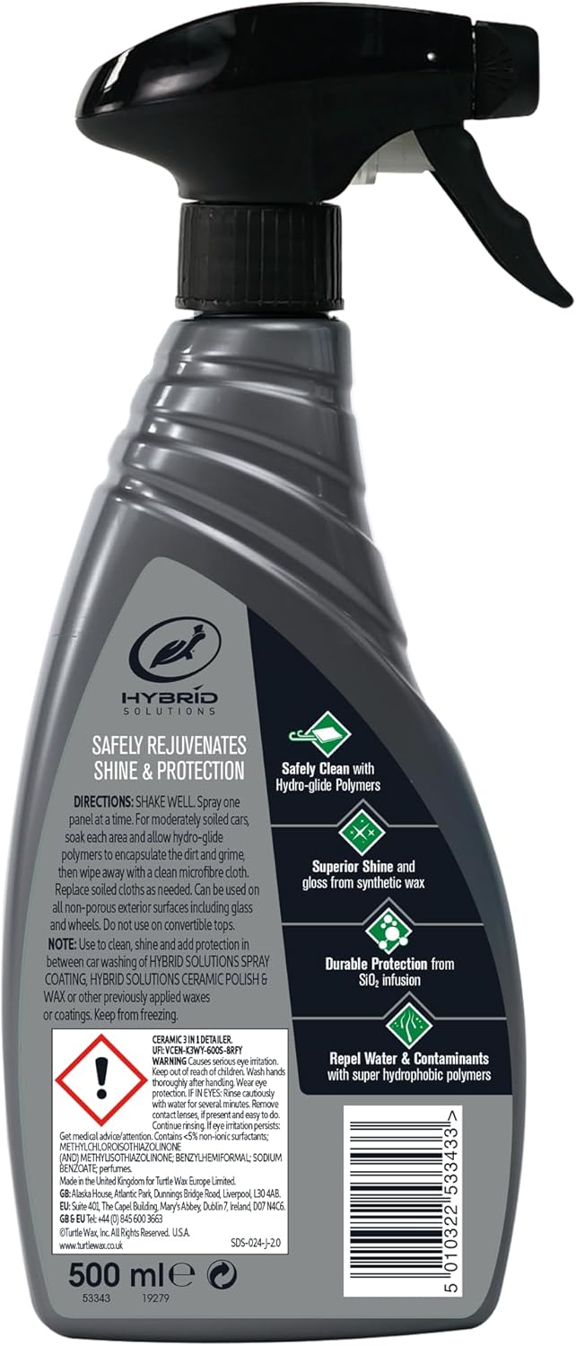 Turtle Wax Hybrid Ceramic 3in1 Detailer 500 ml