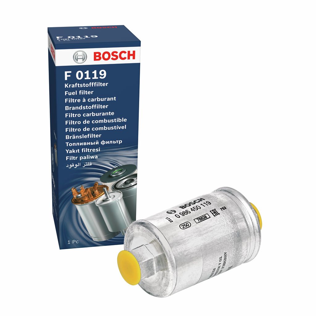 Kraftstofffilter “BOSCH Benzineinspritzung , Leitungsfilter , 54,7 mm”