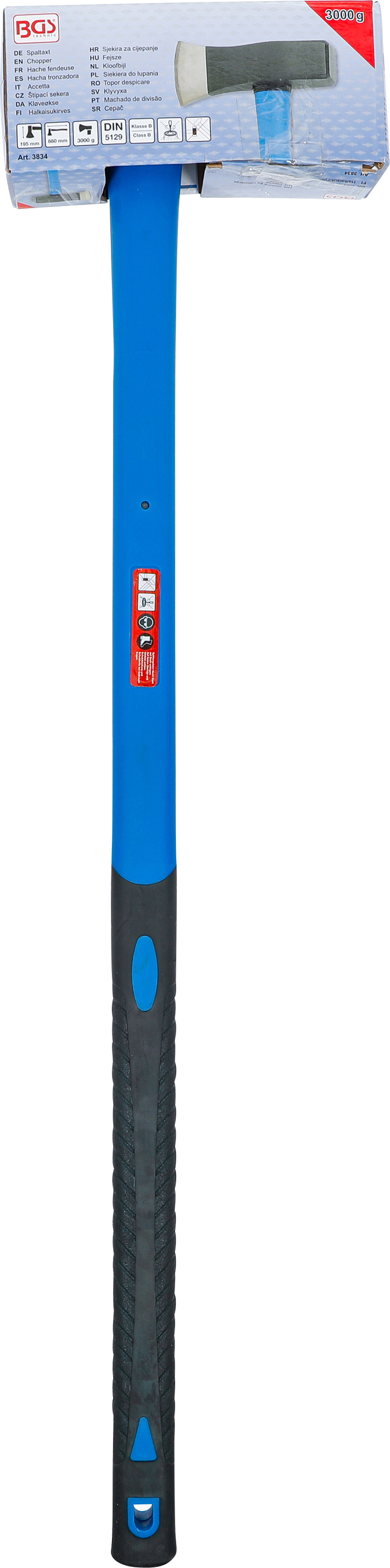 BGS Spaltaxt | Fiberglasstiel | 3000 g