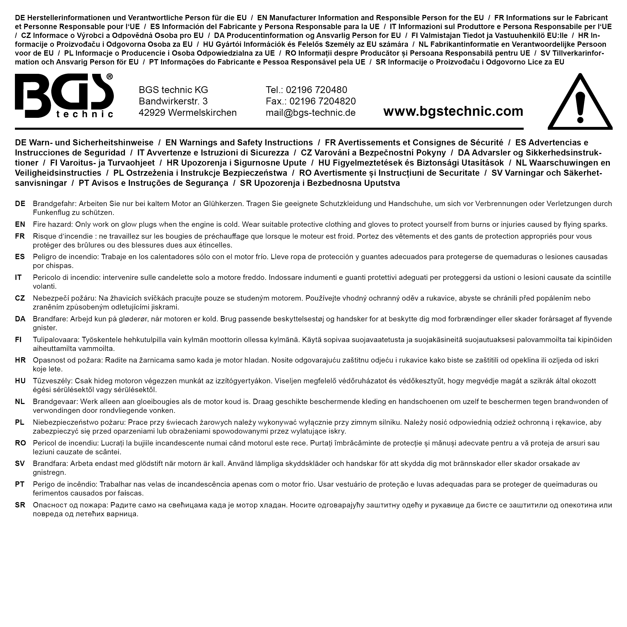BGS Glüh- und Zündkerzen-Gelenk-Einsatz | Antrieb Innenvierkant 6,3 mm (1/4") | SW 9 mm