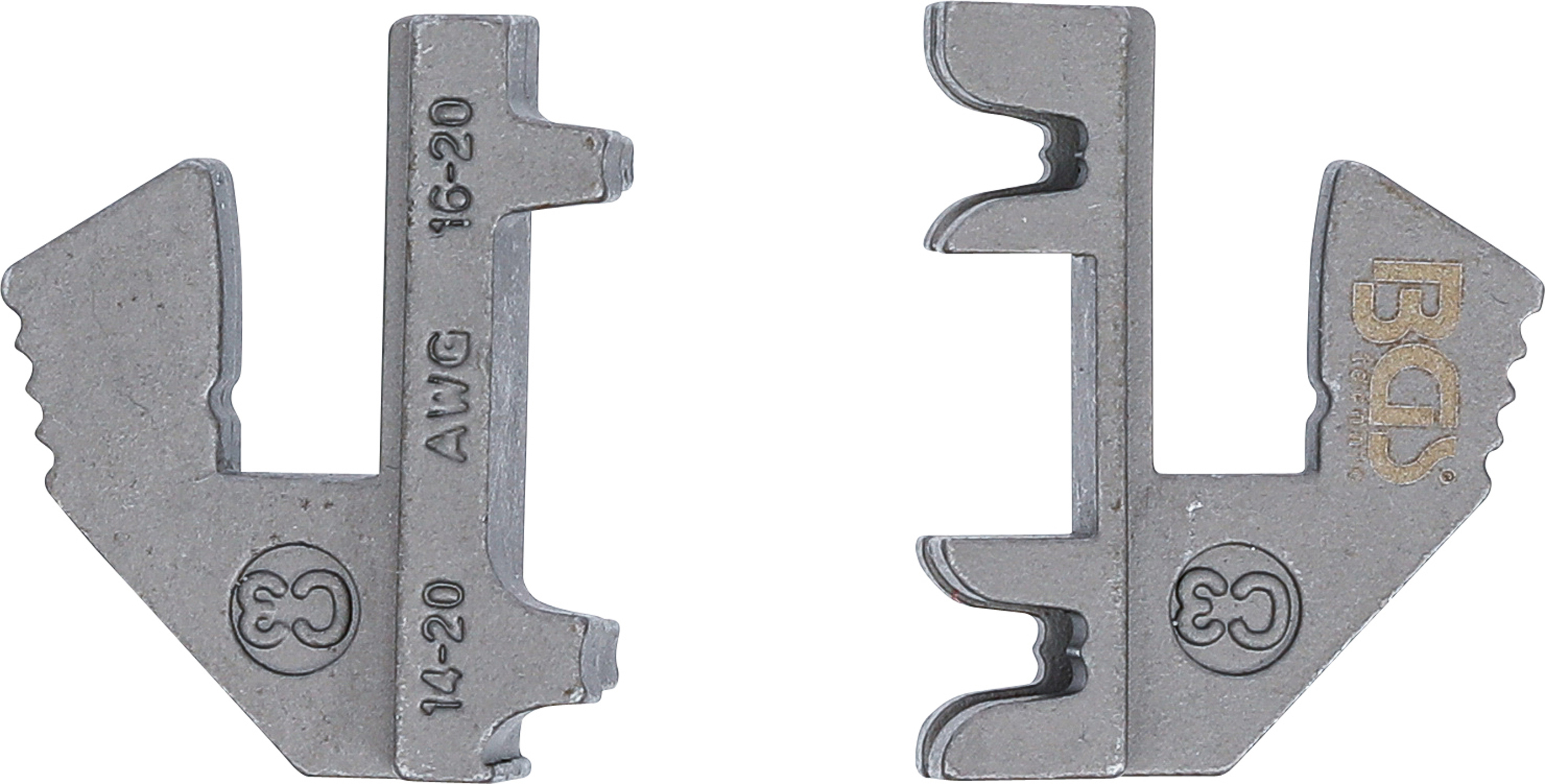 BGS Crimpbacken für abgewinkelte, nichtisolierte Stecker | für Art. 1410, 1411, 1412