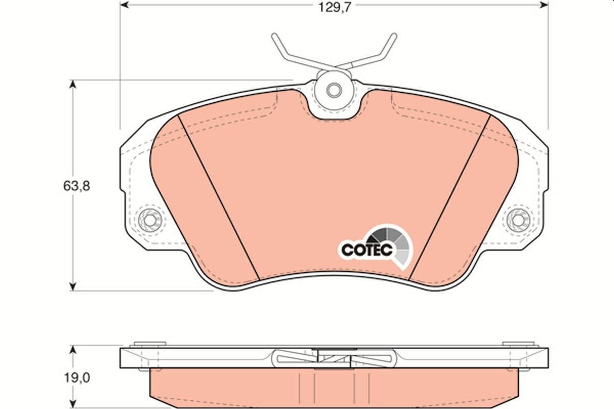 Bremsbelagsatz, Scheibenbremse