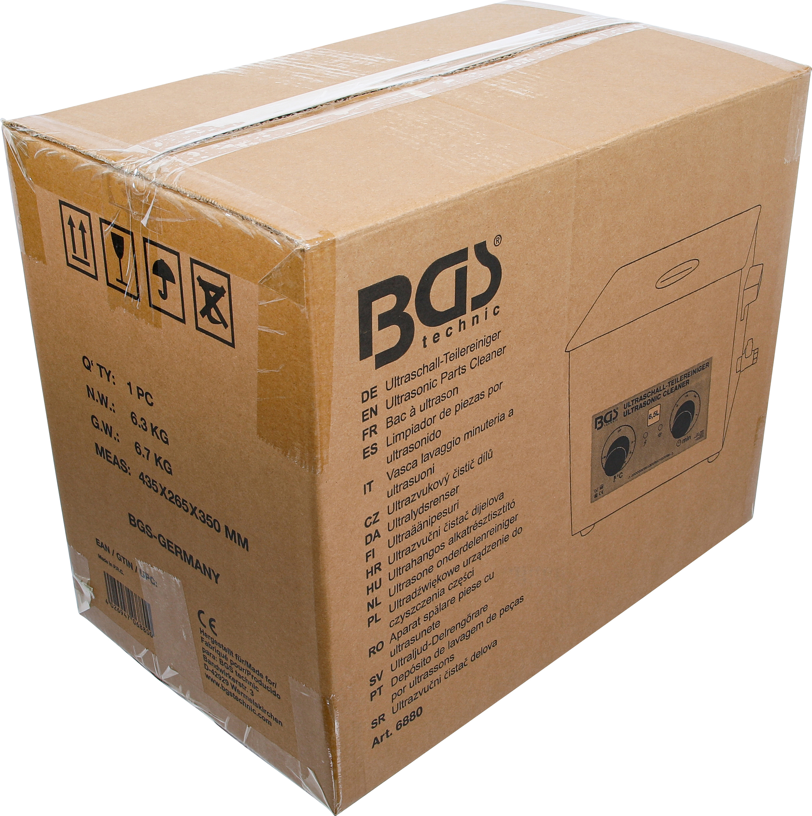 BGS Ultraschall-Teilereiniger | 6,5 l