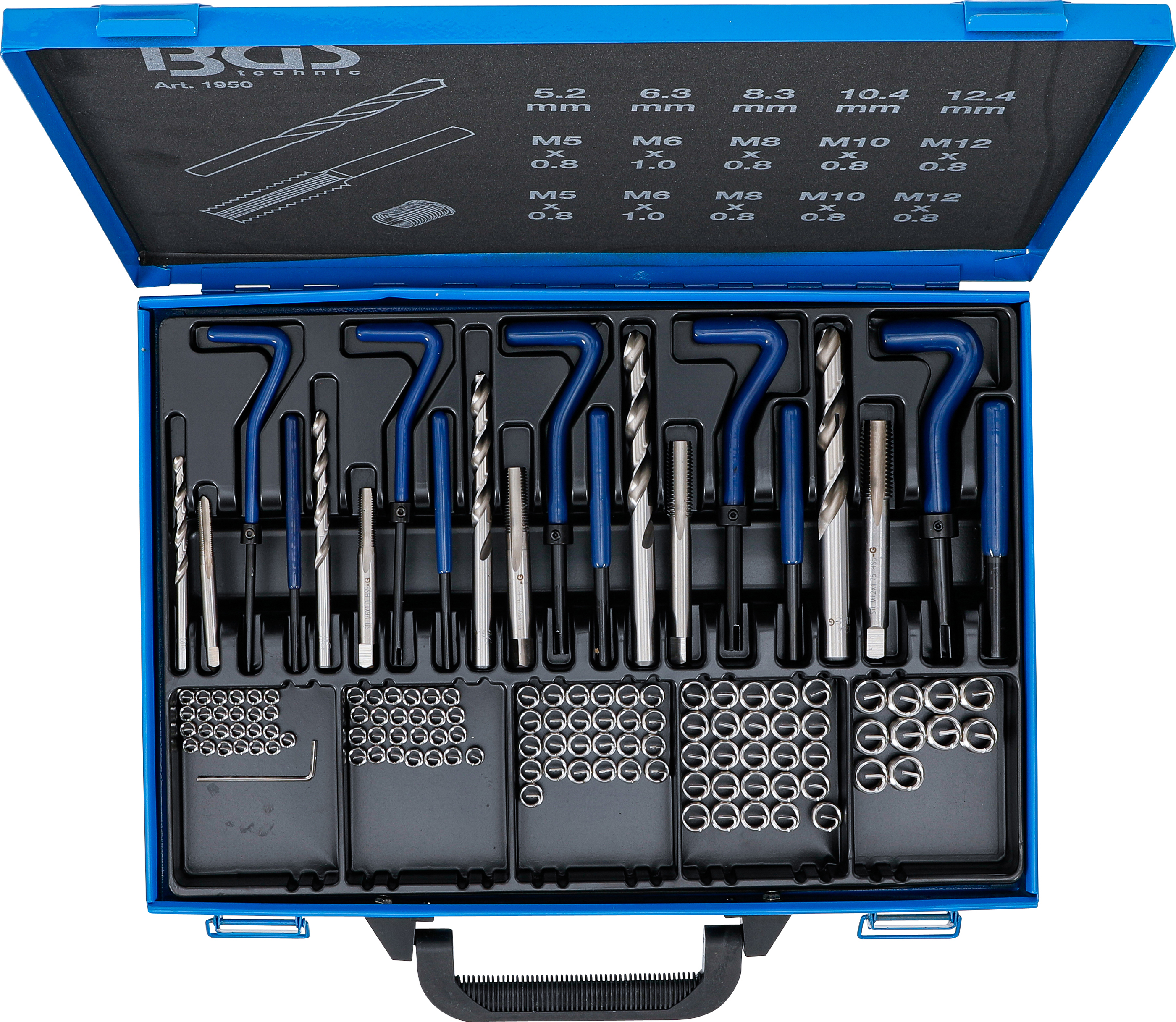 BGS Gewinde-Reparatursatz | M5 - M12 | 130-tlg.