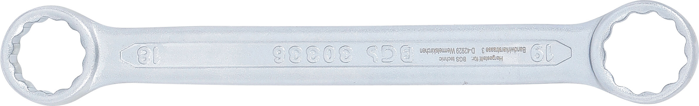BGS Doppel-Ringschlüssel | extra flach | SW 18 x 19 mm