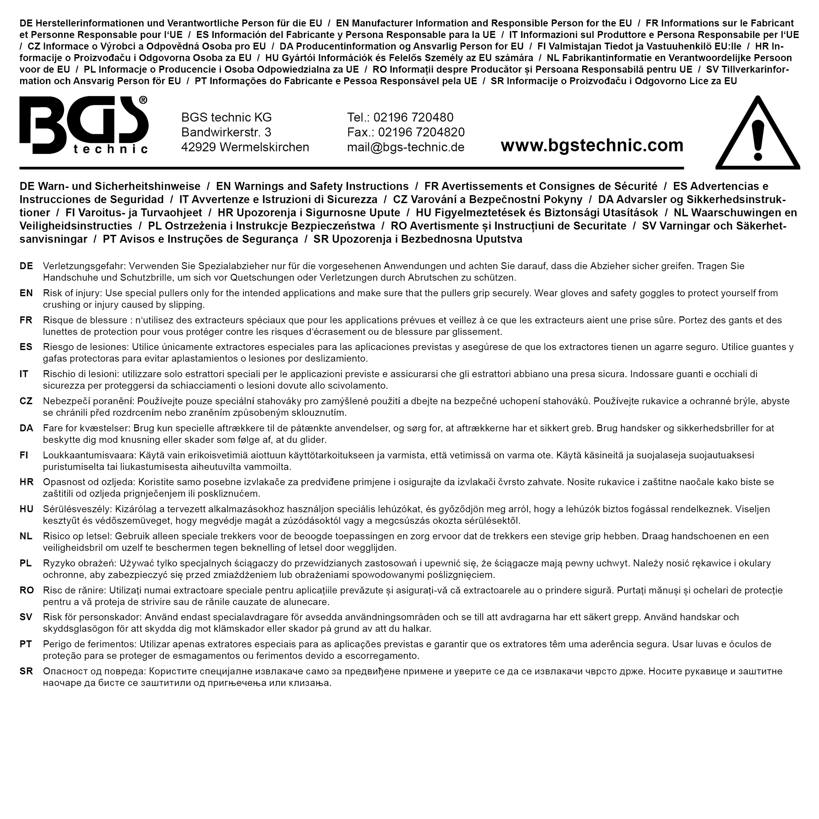 BGS Riemenscheiben-Abzieher | 40 - 168 mm