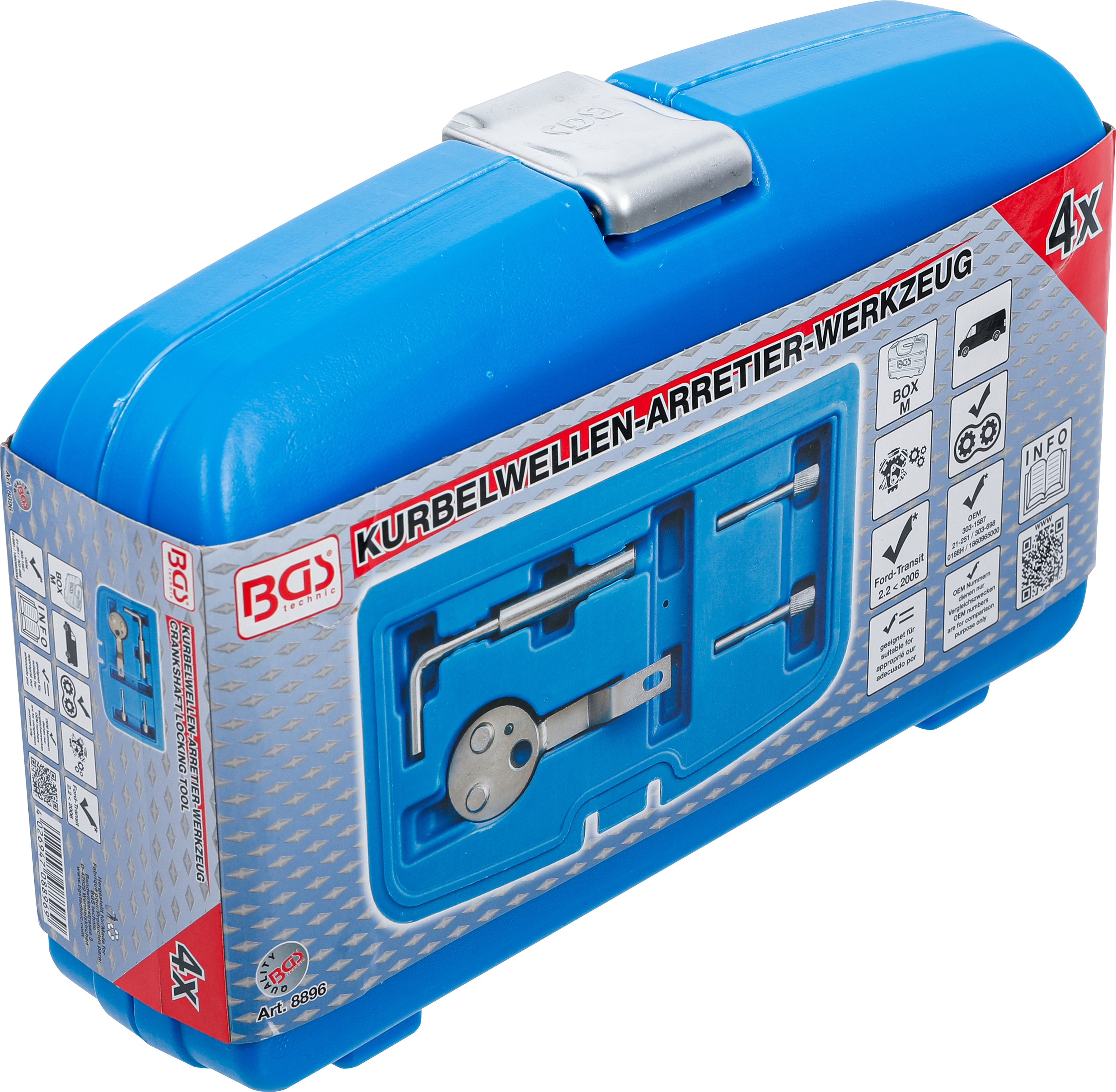 BGS Kurbelwellen-Arretier-Werkzeug | für Ford Transit 2.2
