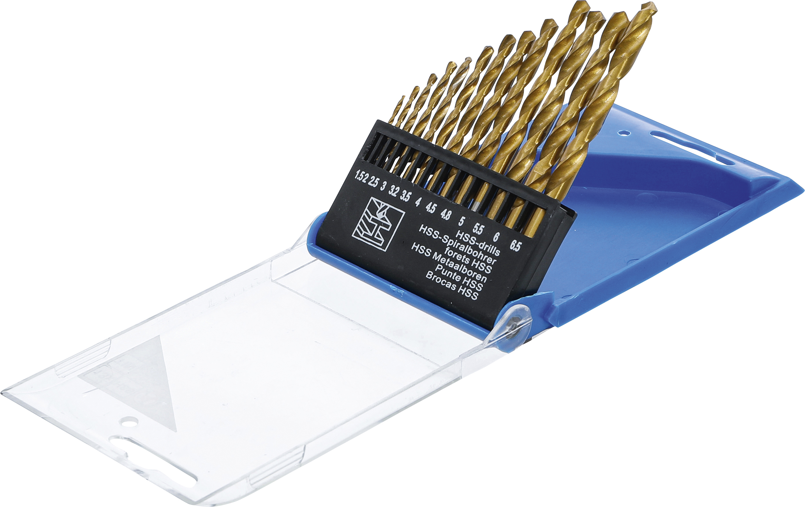 BGS HSS-Spiralbohrer-Satz | titan-nitriert | 1,5 - 6,5 mm | 13-tlg.