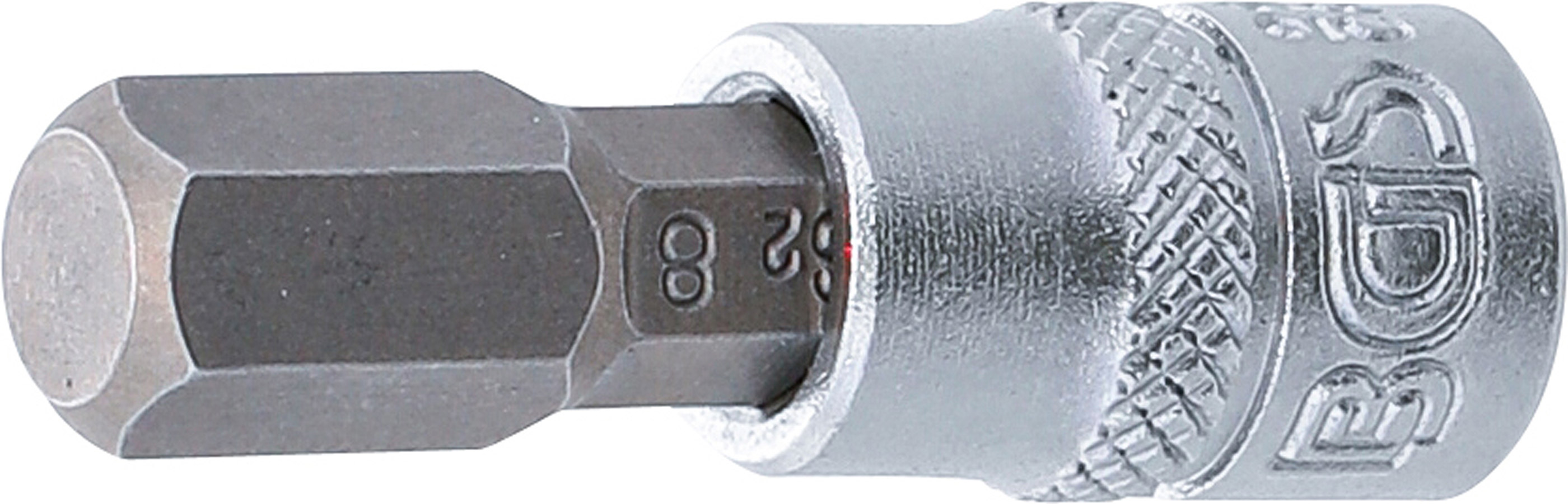 BGS Bit-Einsatz | Antrieb Innenvierkant 6,3 mm (1/4") | Innensechskant 8 mm