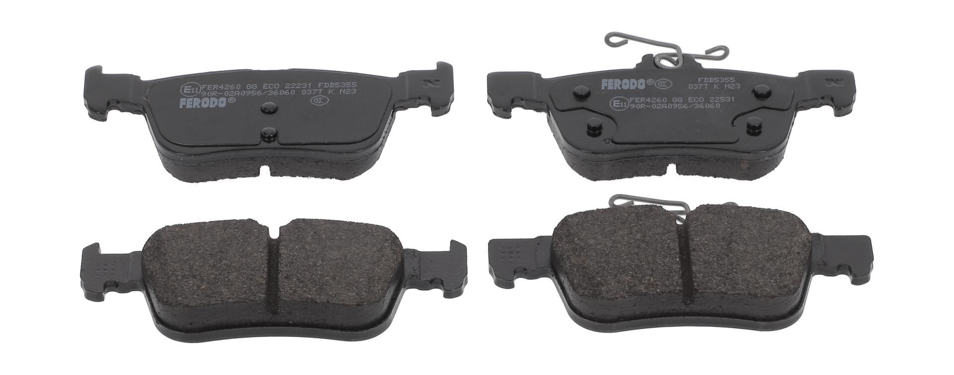 Bremsbelagsatz, Scheibenbremse