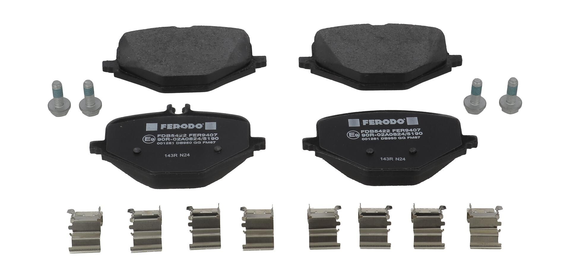 Bremsbelagsatz, Scheibenbremse