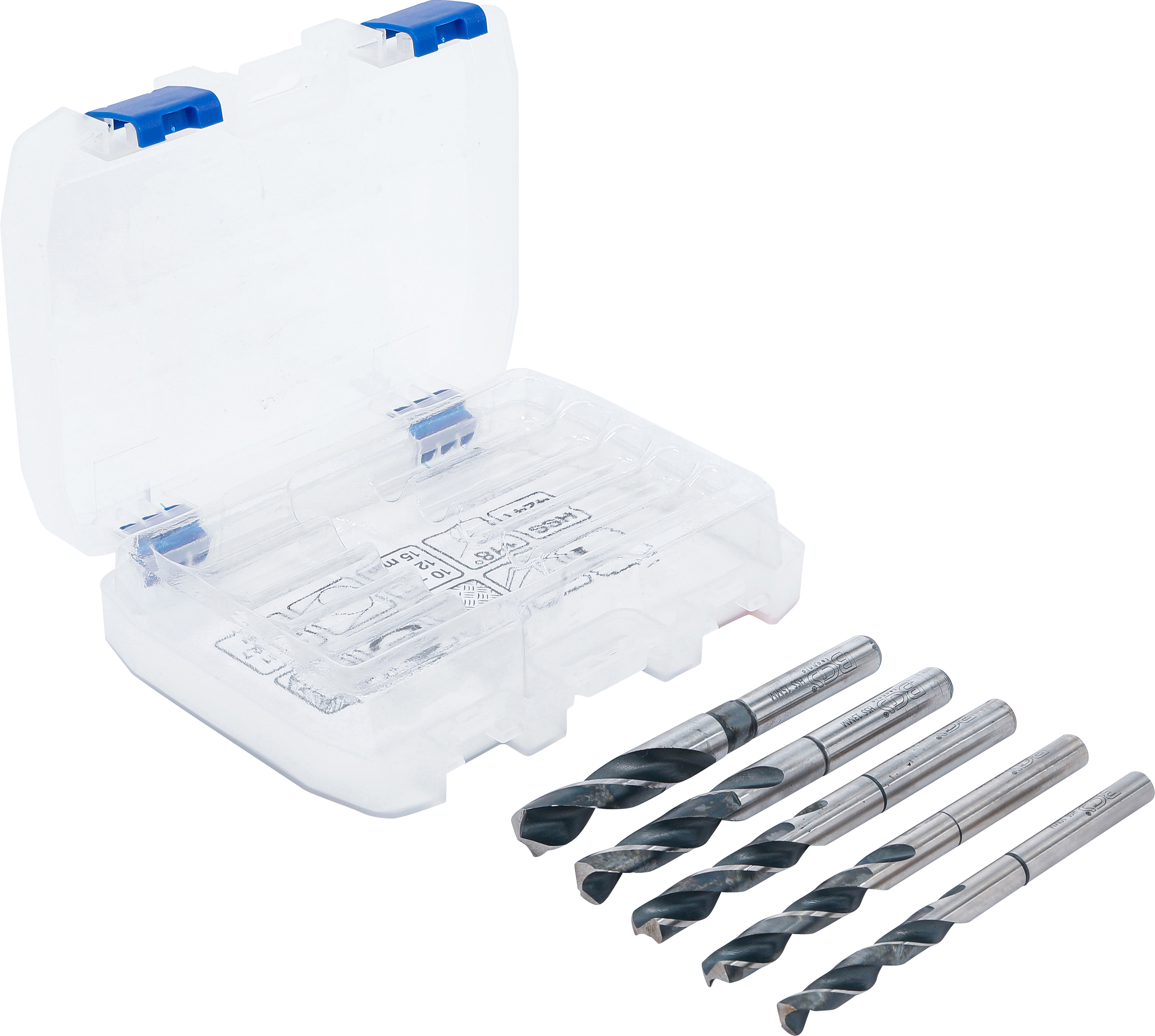 BGS HSS-Bohrer-Satz | 10 - 11 - 12 - 13 - 15 mm | 5-tlg.