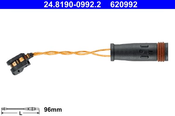 Warnkontakt, Bremsbelagverschleiß