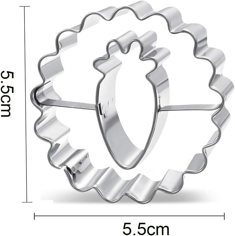 ANYUNKEY Oster Linzer Ausstecher Set, 8 Stück Osterhasen Keksausstecher Plätzchenform, Hasen Ausstechform Plätzchen, Plätzchenformen Küken, Cookie Cut