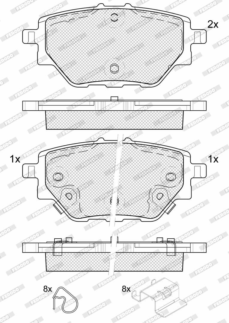 Bremsbelagsatz, Scheibenbremse