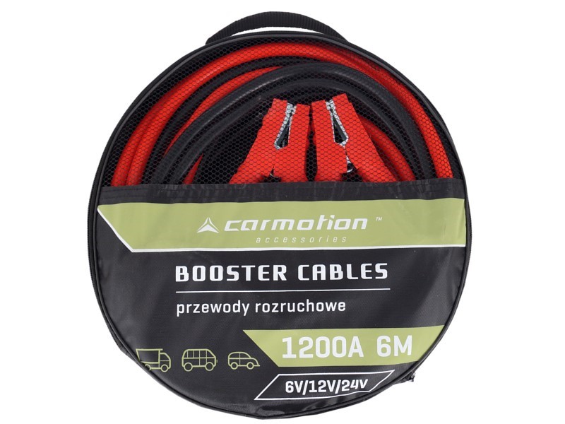 Carmotion Starthilfekabel 6 Meter Starterkabel Booster Cable 1200A