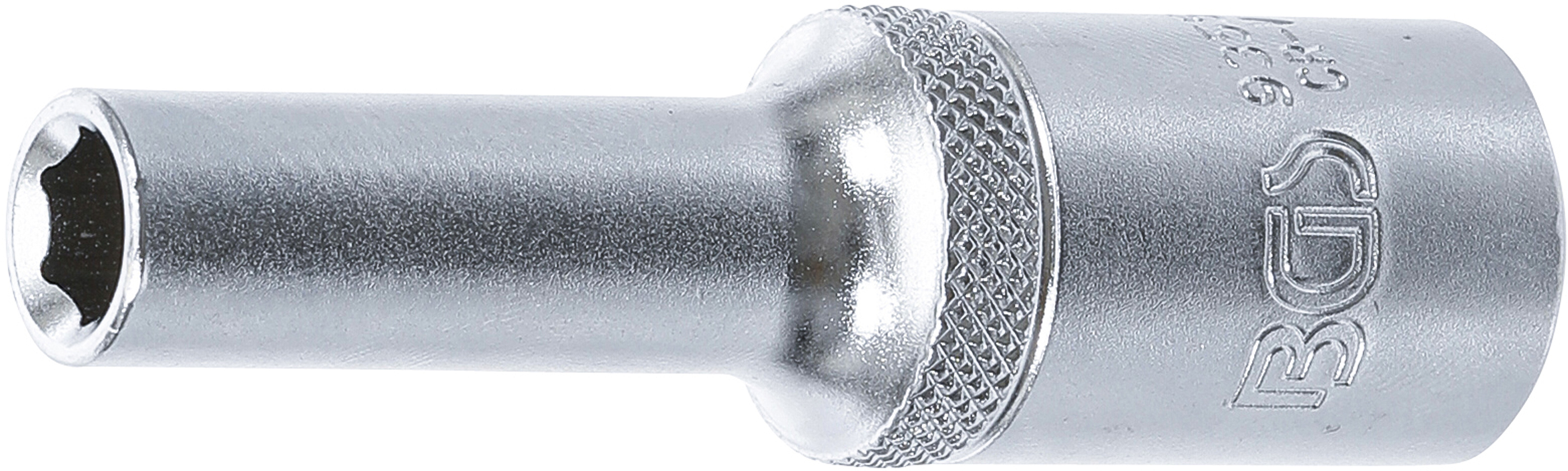 BGS Steckschlüssel-Einsatz Sechskant, tief | Antrieb Innenvierkant 12,5 mm (1/2") | SW 8 mm