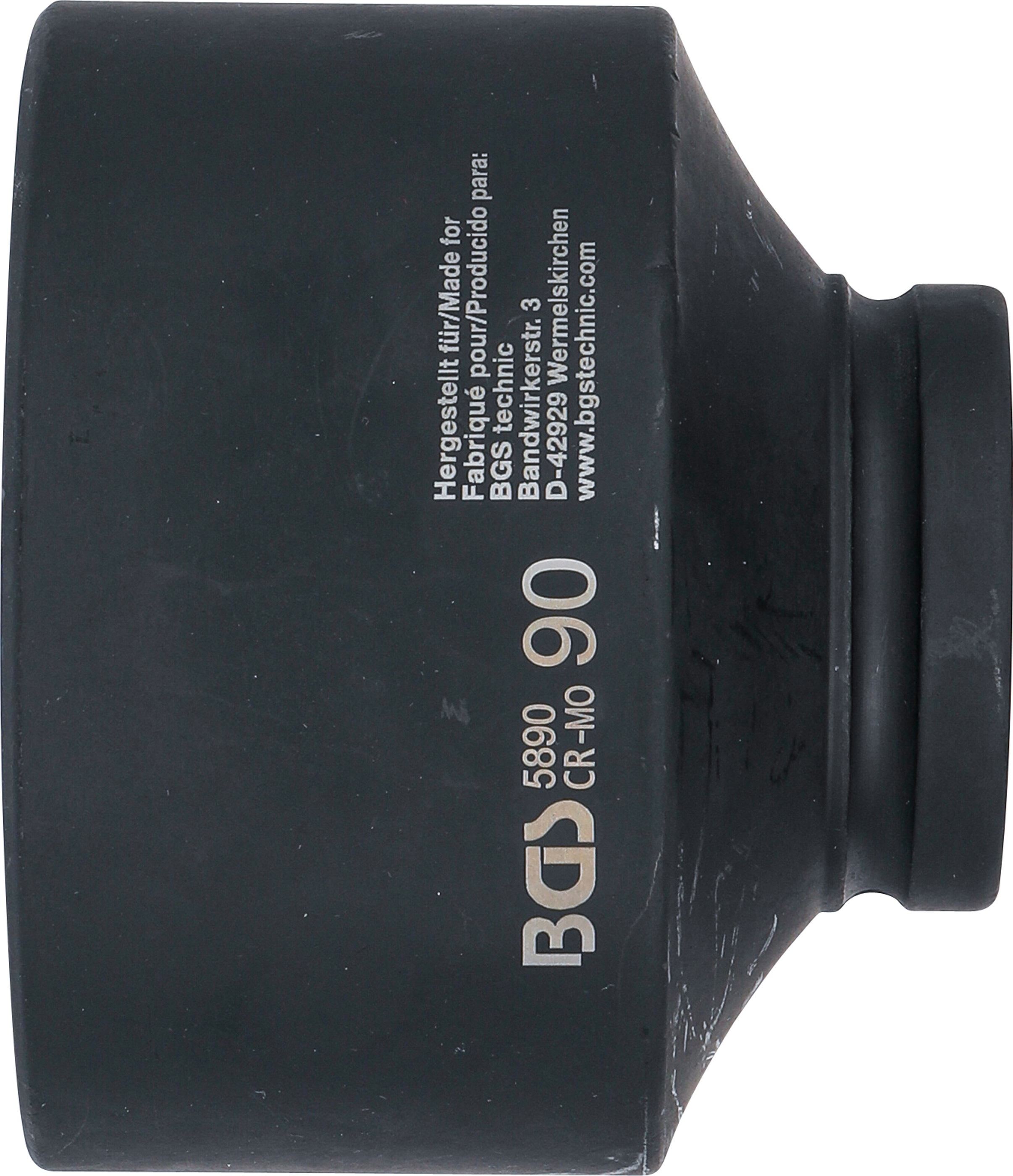 BGS Kraft-Steckschlüssel-Einsatz Sechskant | Antrieb Innenvierkant 25 mm (1") | SW 90 mm