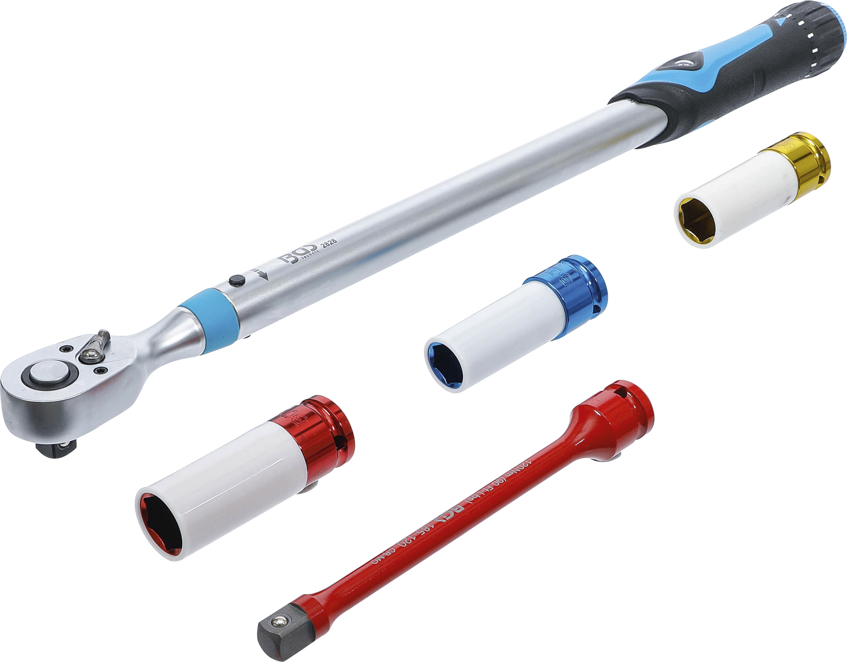 BGS Drehmomentschlüssel-Satz | 12,5 mm (1/2") | 40 - 200 Nm