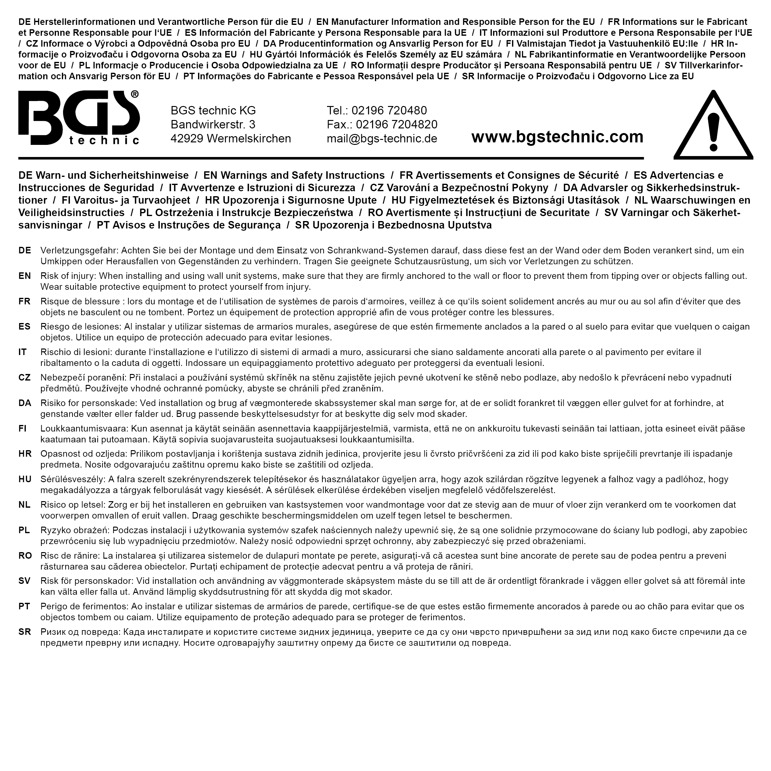 BGS Schrankwand-System | Kompakt | Holz | 6 Module