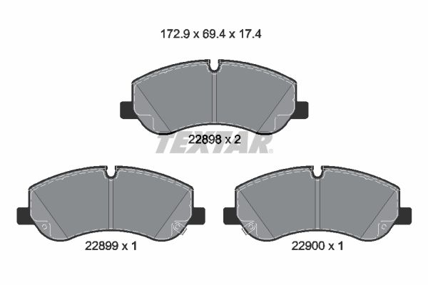 Bremsbelagsatz, Scheibenbremse